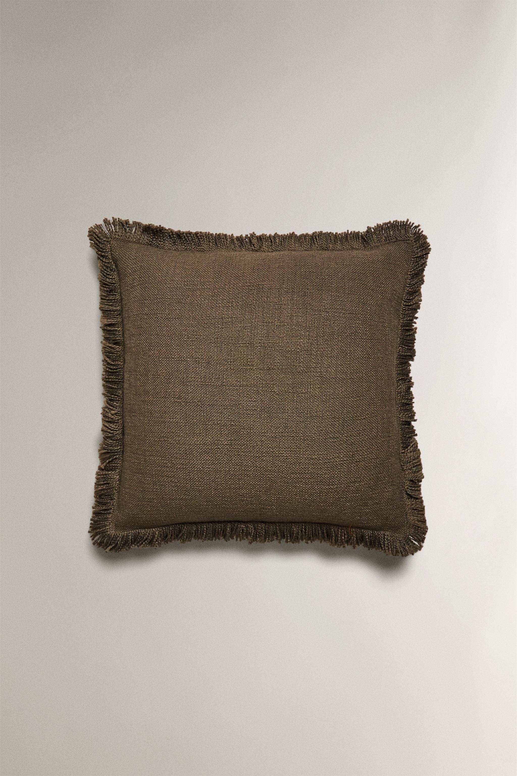 HOUSSE DE COUSSIN FRANGES